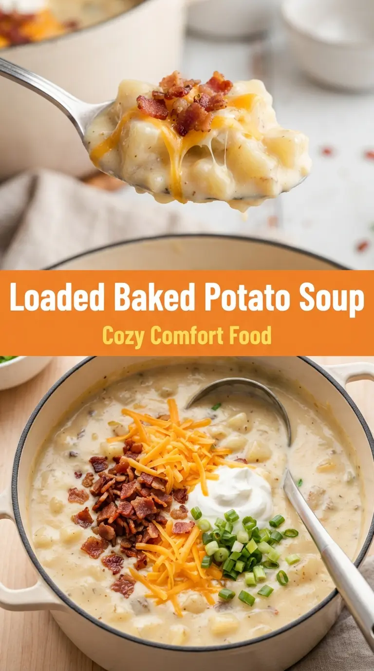 Loaded Baked Potato Soup creamy hearty