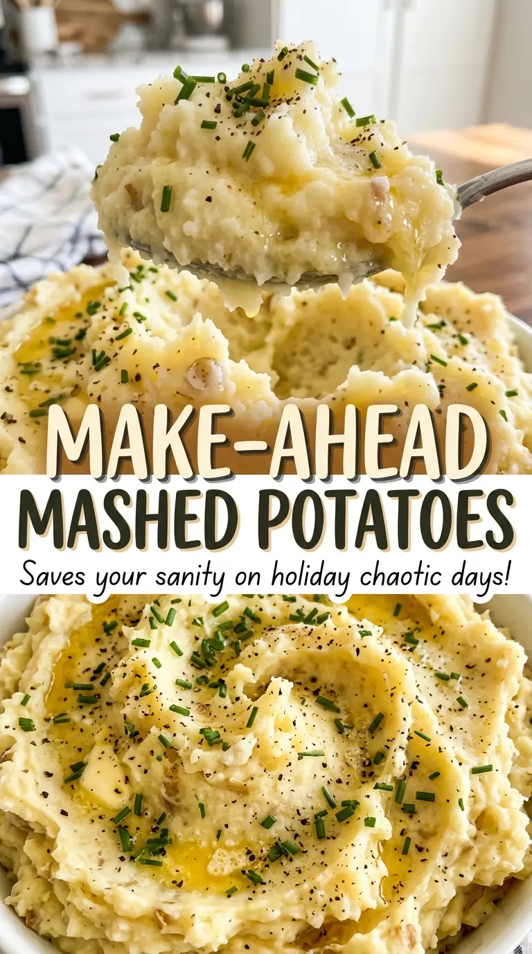 Make-Ahead Mashed Potatoes rich and creamy