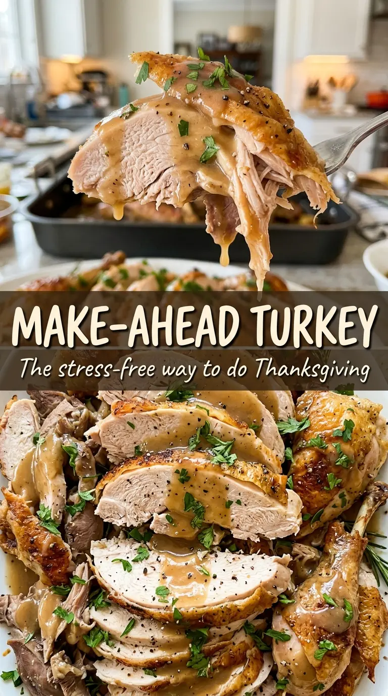 Make-Ahead Turkey juicy sliced meat
