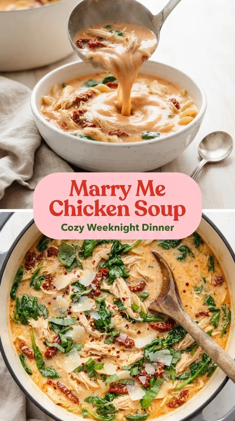 Marry Me Chicken Soup creamy savory pasta