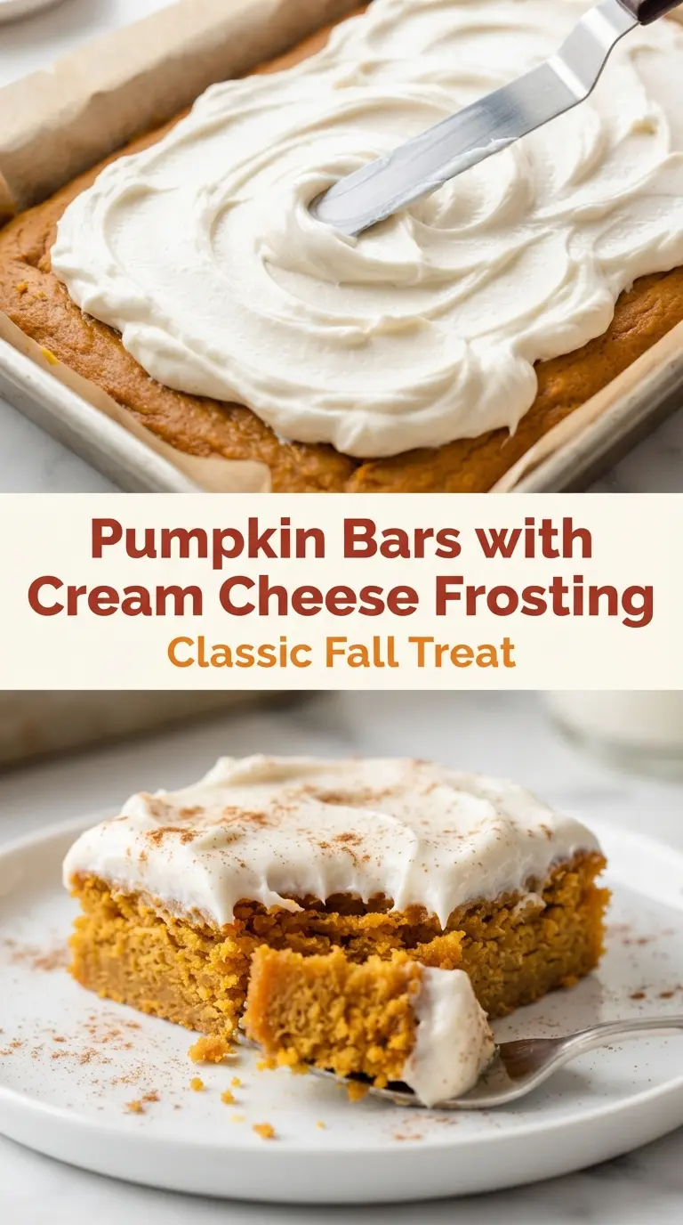 Pumpkin Bars with Cream Cheese Frosting, soft frosted bars, spiced pumpkin dessert