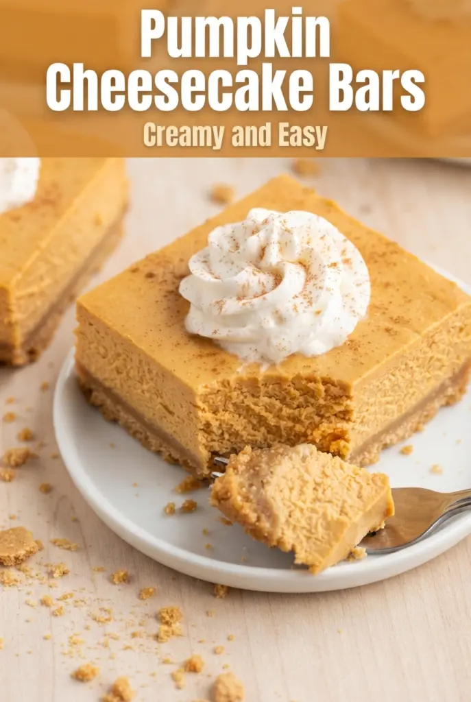 Pumpkin Cheesecake Bars