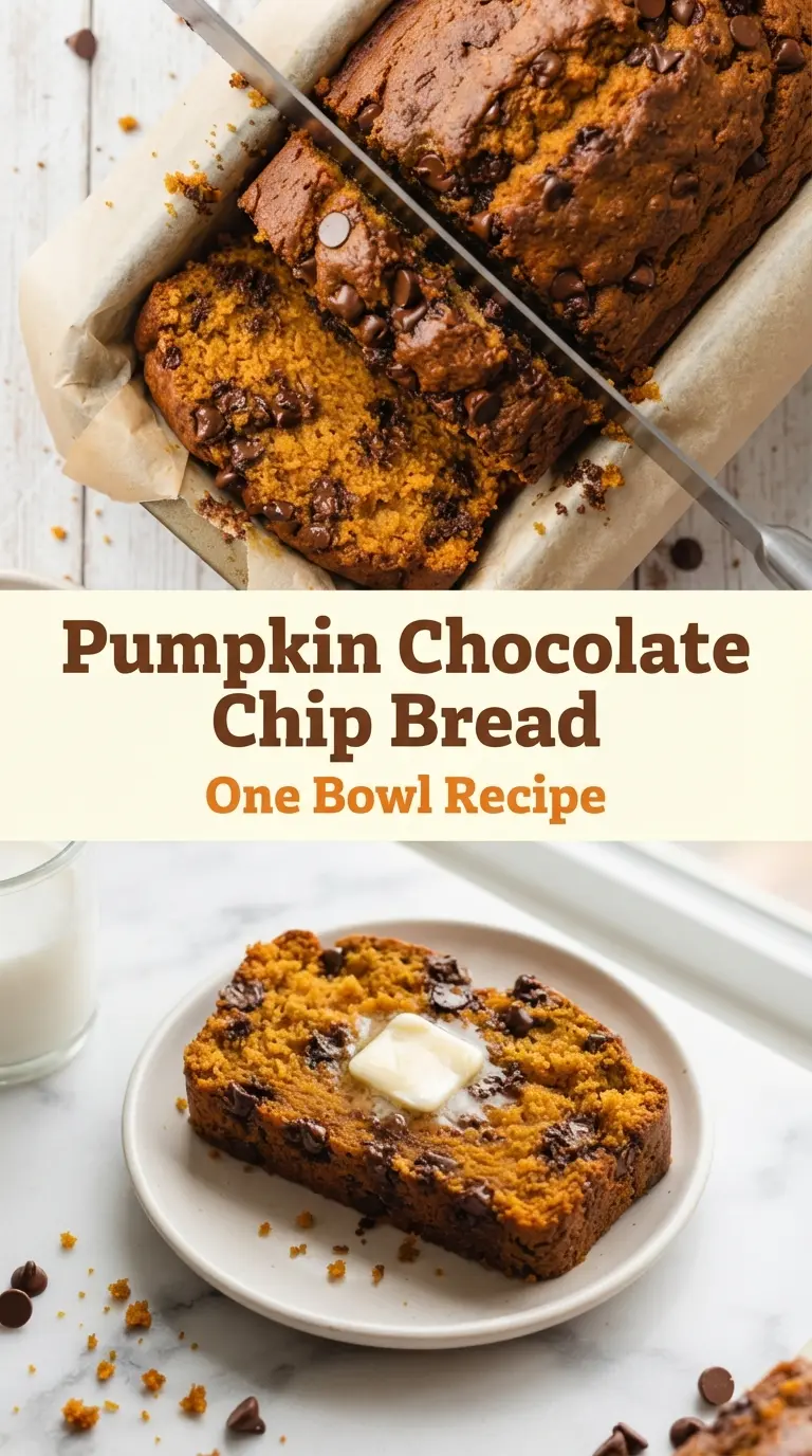 Pumpkin Chocolate Chip Bread moist tender sugared