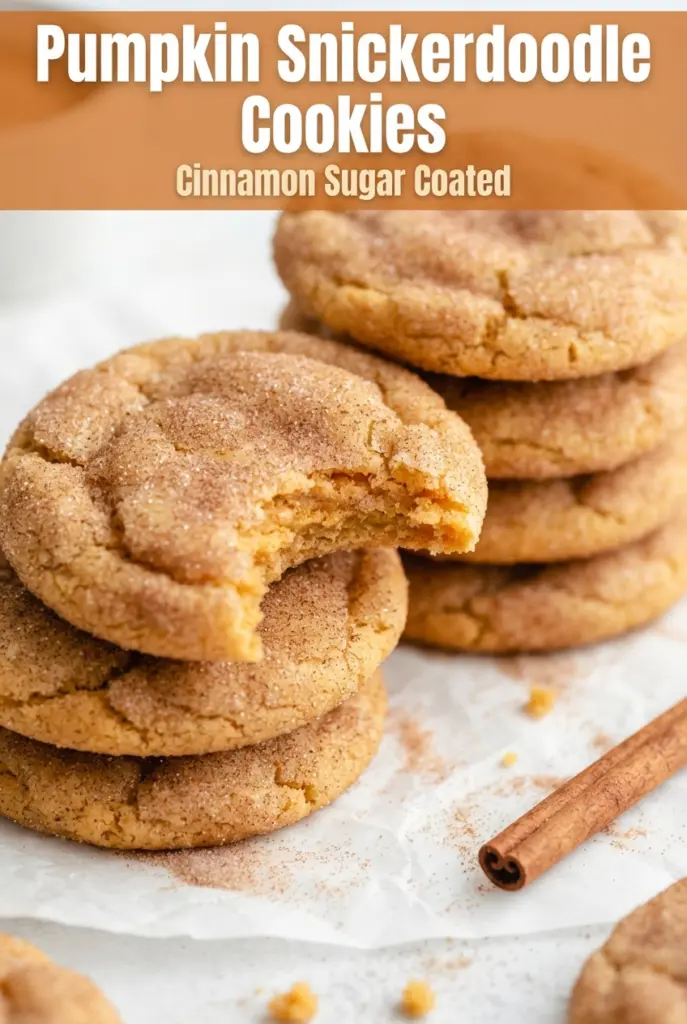 Pumpkin Snickerdoodle Cookies