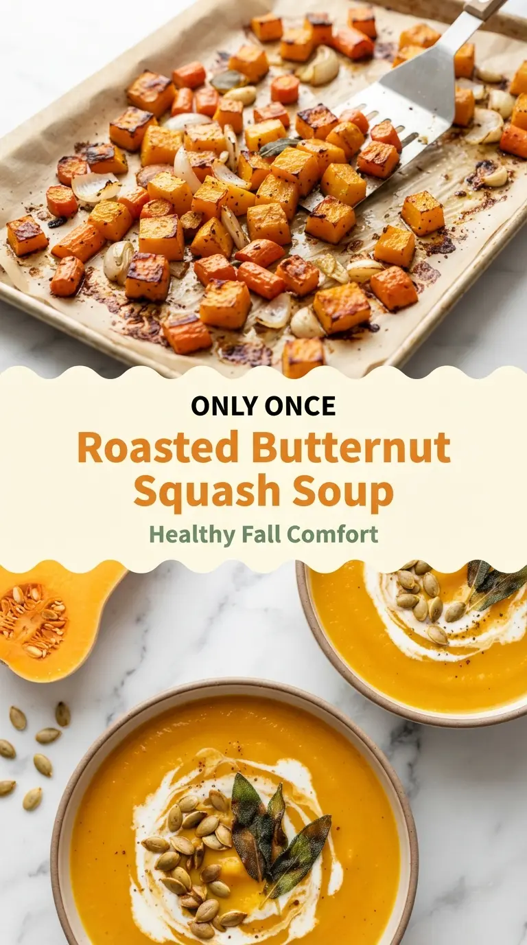 Roasted Butternut Squash Soup silky velvety cozy