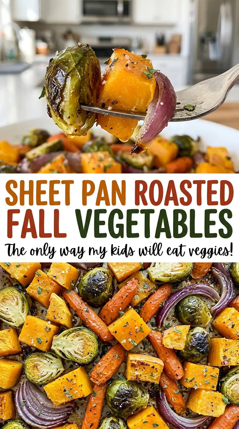 Sheet Pan Roasted Fall Vegetables colorful roasted vegetables