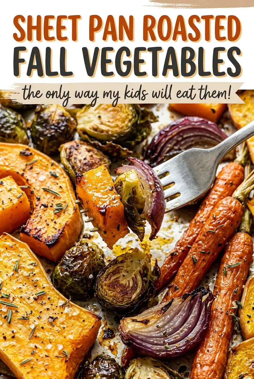 Sheet Pan Roasted Fall Vegetables browned edges