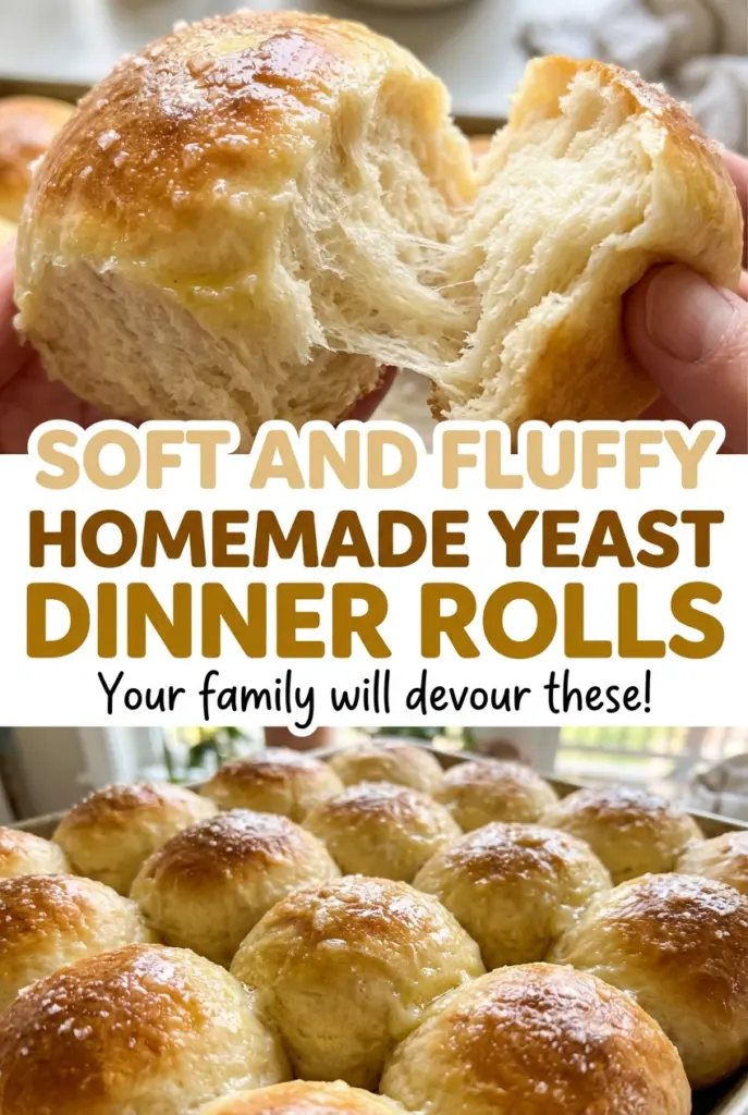 Soft and Fluffy Homemade Yeast Dinner Rolls