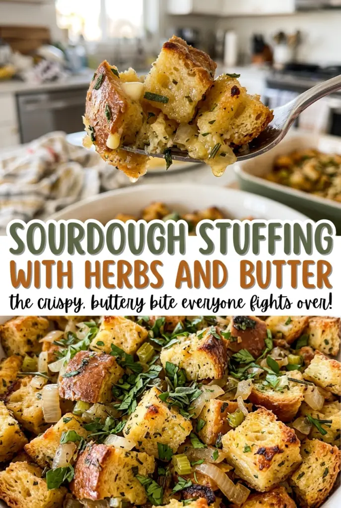 Sourdough Stuffing with Herbs and Butter