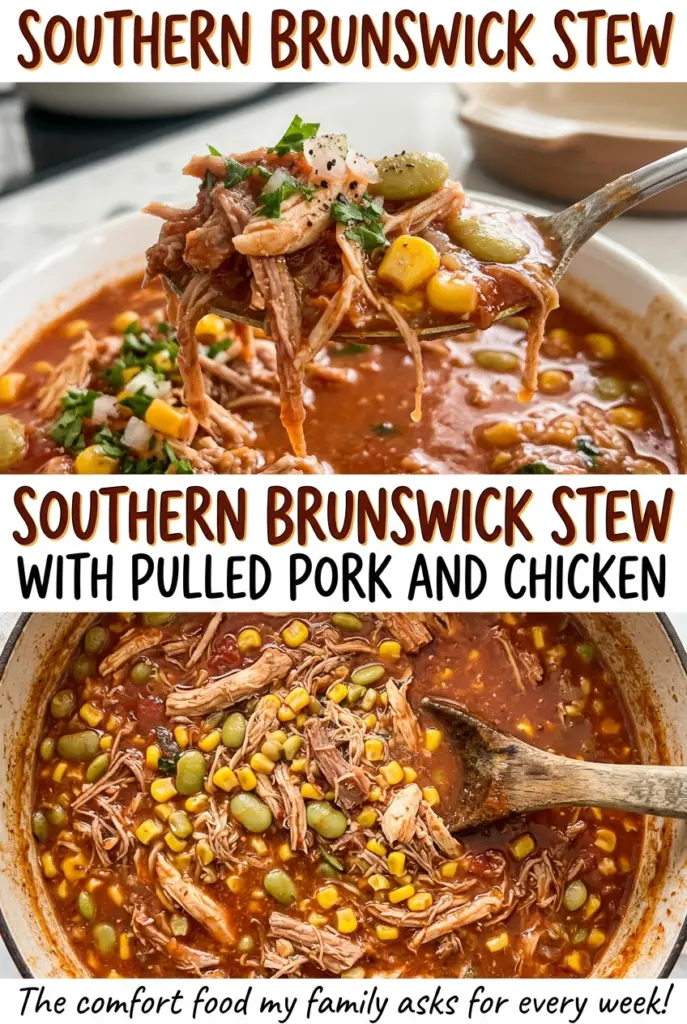 Southern Brunswick Stew with Pulled Pork and Chicken