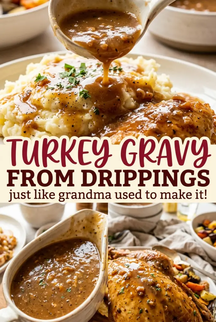 Turkey Gravy from Drippings
